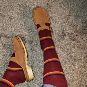 Kelsi dagger studded suede clogs